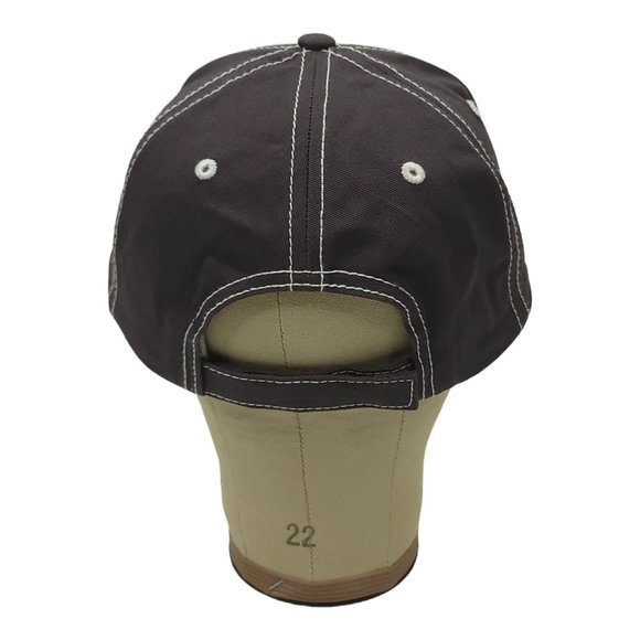 Extru Tech Strapback Cap Embroidered Patch Logo Trucker Baseball Hat Gray - Picture 6 of 12